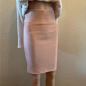 Haute Monde Blush Pencil Skirt